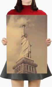 Plakát úžasné stavby, Socha svobody, č.250, 50.5 x 36 cm