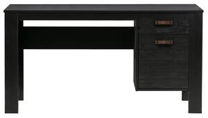 Hoorns Černý borovicový psací stůl Koben 141 x 59 cm II