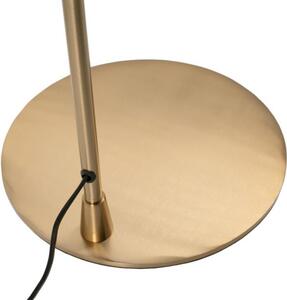 Černo zlatá kovová stojací lampa Somcasa Godall 148 cm