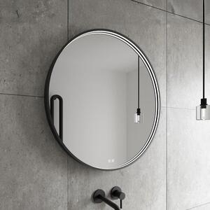 Zrcadlo se senzorem Nimco 70x70 cm černá matná ZPC31001RVX90