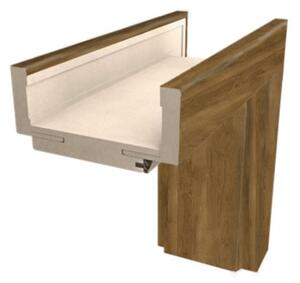Obložková zárubeň Naturel 60 cm pro tloušťku stěny 7,5-9,5 cm pravá O1DPL60P
