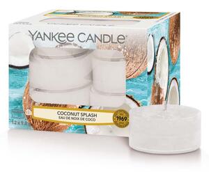 Yankee Candle - čajové svíčky Coconut Splash (Kokosové osvěžení) 12 ks