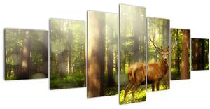 Obraz jelena v lese (210x100 cm)