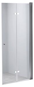 BPS-koupelny Zalamovací otočné sprchové dveře SH01D 110 chrom/transparent pro instalaci do niky - bez vaničky
