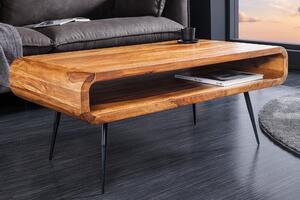 Konferenční stolek ALPHA 90 cm palisandr, povrchová úprava kámen