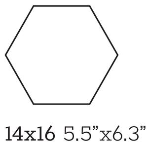 Tonalite Dlažba - obklad Exanuance Rosa (hexagon) 14x16
