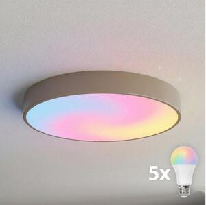 BRILAGI - LED RGBW Stmívatelné stropní svítidlo CLARE 5xE27/12W/230V béžová