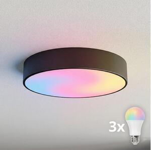 BRILAGI - LED RGBW Stmívatelné stropní svítidlo CLARE 3xE27/12W/230V černá