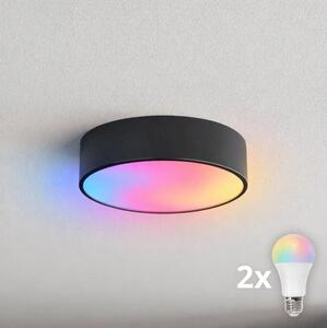 BRILAGI - LED RGBW Stmívatelné stropní svítidlo CLARE 2xE27/12W/230V černá