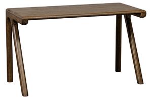 Hoorns Hnědý dřevěný pracovní stůl Tugendhat 130 x 60 cm