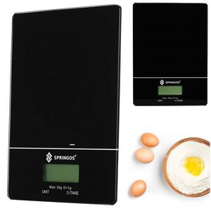 Kuchyňská váha SPRINGOS HA7569 černá