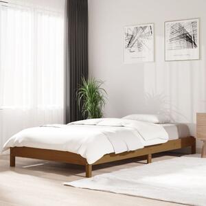 Stohovatelná postel medově hnědá 80 x 200 cm masivní borovice