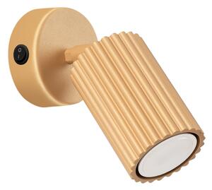 Sollux Lighting Nástěnné svítidlo KARBON zlaté s vypínačem