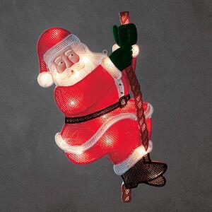 Šplhající Santa Claus - LED okenní silueta