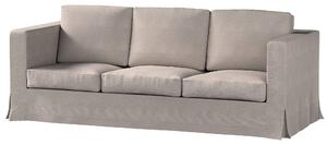Potah na pohovku IKEA Karlanda 3-místná nerozkládací, dlouhý barva béžová látka pletený vzor