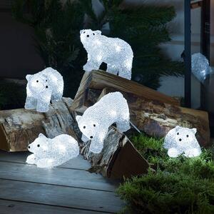LED osvětlení - lední medvěd pro exteriér, 5 ks