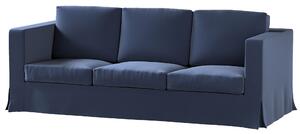 Potah na pohovku IKEA Karlanda 3-místná nerozkládací, dlouhý barva tmavě modrá látka sametová