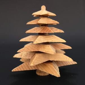 AMADEA Dřevěný 3D strom z masivu skládaný 9 cm