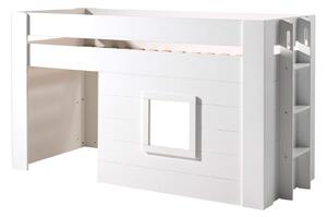 Dětská postel s domečkem hanno 90 x 200 cm bílá