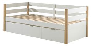 Dětská postel margo 90 x 200 cm se šuplíkem bílá