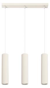 Sollux Lighting Závěsná lampa KARBON 3L béžová