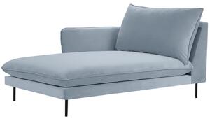 Cosmopolitan Design Světle modrá sametová lenoška Vienna 170 cm, levá
