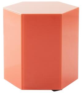 Jotex Oranžovočervený odkládací stolek STARLITE 40 x 40 cm