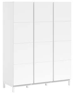 Bílá dřevěná skříň Vipack Eva 196 x 149 cm