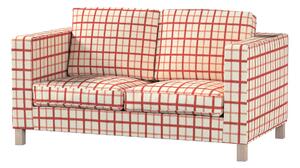 Potah na pohovku IKEA Karlanda 2-místná, krátký barva červená látka vzorované