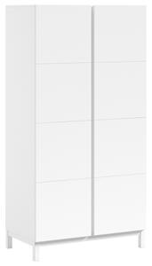 Bílá dřevěná skříň Vipack Eva 196 x 98,5 cm