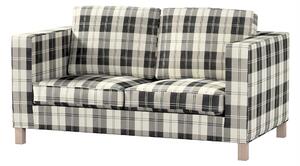 Potah na pohovku IKEA Karlanda 2-místná, krátký barva černá látka pletený vzor, vzorované