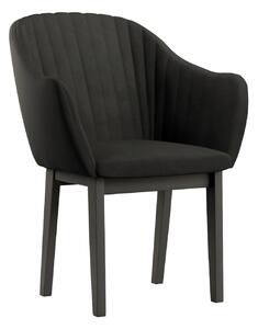Židle Felix Dub černý/černé čalounění
