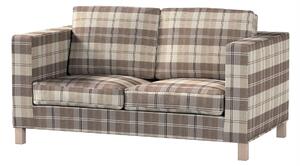 Potah na pohovku IKEA Karlanda 2-místná, krátký barva béžová látka pletený vzor, vzorované