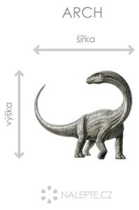 Diplodocus textilní přelepitelná samolepka na zeď arch 75 x 68 cm