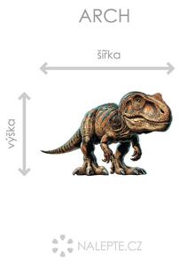 Pachycephalosaurus textilní přelepitelná samolepka na zeď arch 75 x 48 cm