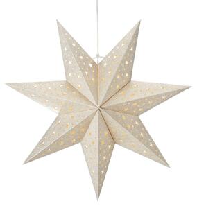 LED závěsná hvězda Blank, baterie, Ø 45cm, zlatá