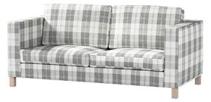 Potah na pohovku IKEA Karlanda rozkládací, krátký barva šedá látka pletený vzor, vzorované