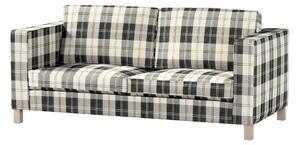 Potah na pohovku IKEA Karlanda rozkládací, krátký barva černá látka pletený vzor, vzorované