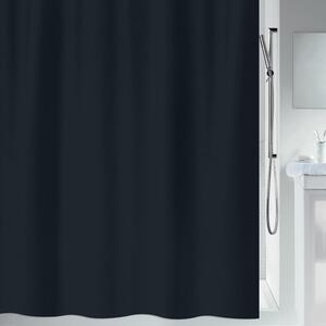 Spirella sprchový závěs PRIMO, černý, 180 x 200 cm, polyester