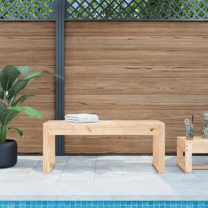 Zahradní lavice 110 x 38 x 45 cm masivní borové dřevo