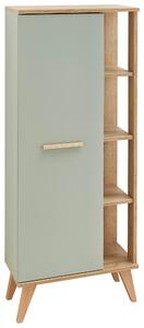 MIDI SKŘÍŇKA, barvy dubu, pastelově zelená, 50,5/128/33 cm Xora - Koupelnové série