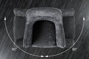 Tmavě šedá otočná jídelní židle Verona