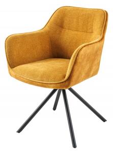 Jídelní židle VERONA tmavě žlutá otočná Nábytek | Jídelní prostory | Jídelní židle | Všechny jídelní židle