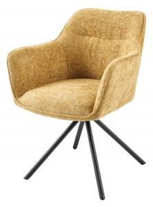 Jídelní židle VERONA II tmavě žlutá otočná Nábytek | Jídelní prostory | Jídelní židle | Všechny jídelní židle