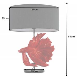 Stolní lampa FISH CROWNTAIL 60 CM červená Svítidla | Stolní