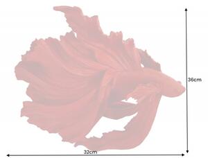 Soška FISH CROWNTAIL 36 CM červená Doplňky | Sochy a sošky