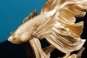Soška FISH CROWNTAIL 36 CM zlatá Doplňky | Sochy a sošky