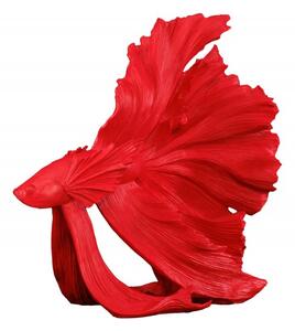 Noble Home Červená dekorace Fisch Crowntail 65 cm