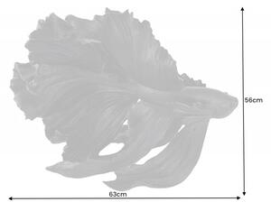 Černá dekorace Fisch Crowntail 65 cm