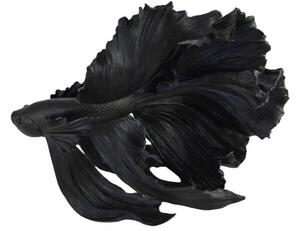 Noble Home Černá dekorace Fisch Crowntail 65 cm